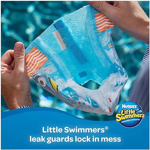 Miniatura 3 de Huggies Little Swimmers - Pantalones de natación desechables, talla S (15 lb-34 lb), 12 unidades