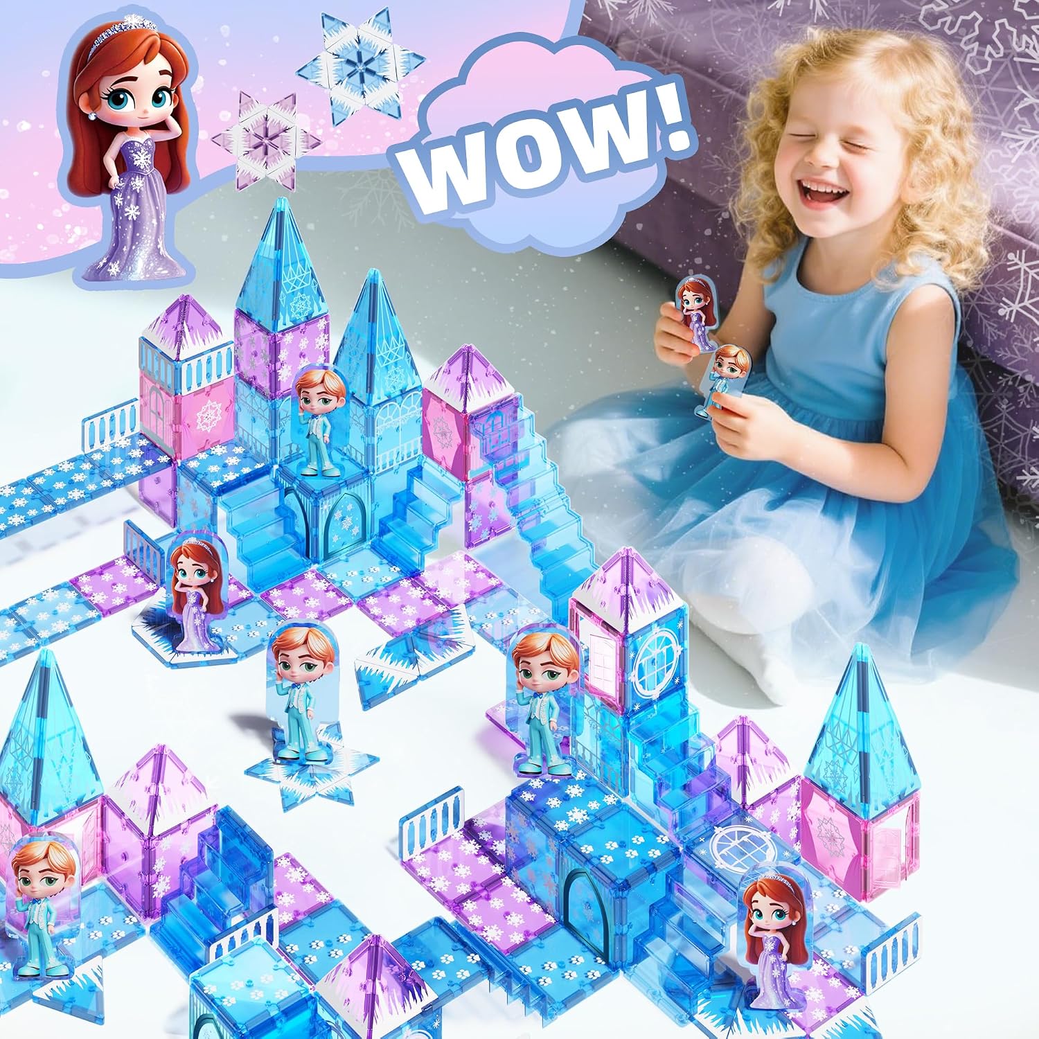 Gobidex Magnetic Building Blocks Princess Castle