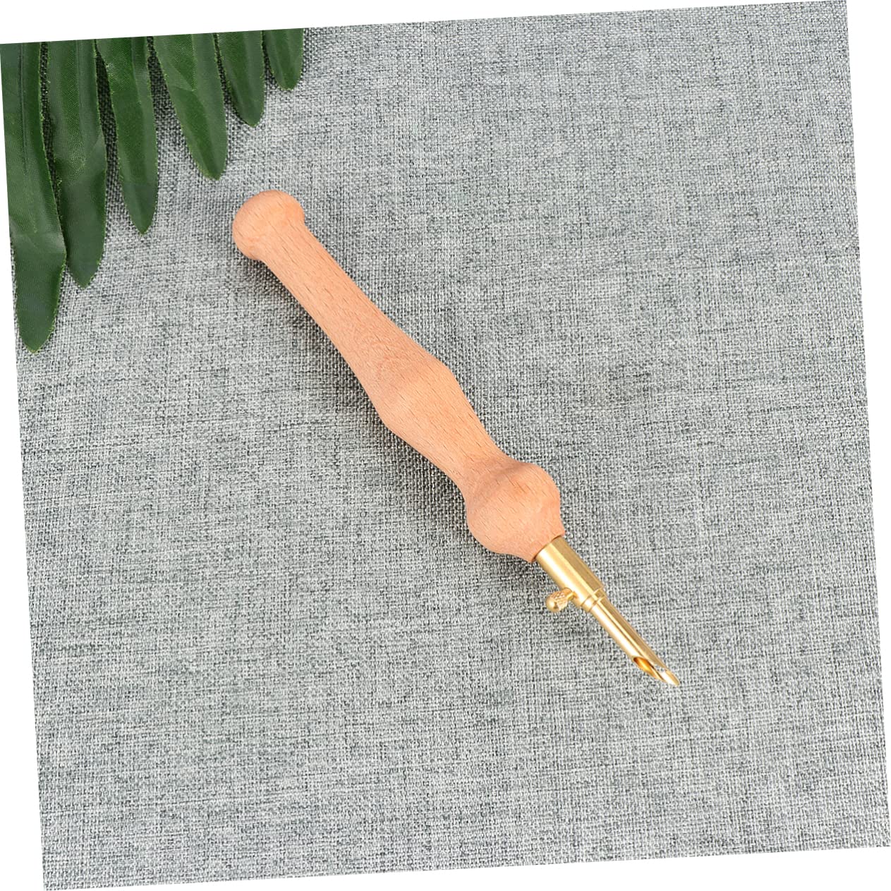 HAWILLOSCH Embroidery Needles Set Wooden Handle Threader Ideal for Sewing Craft Projects