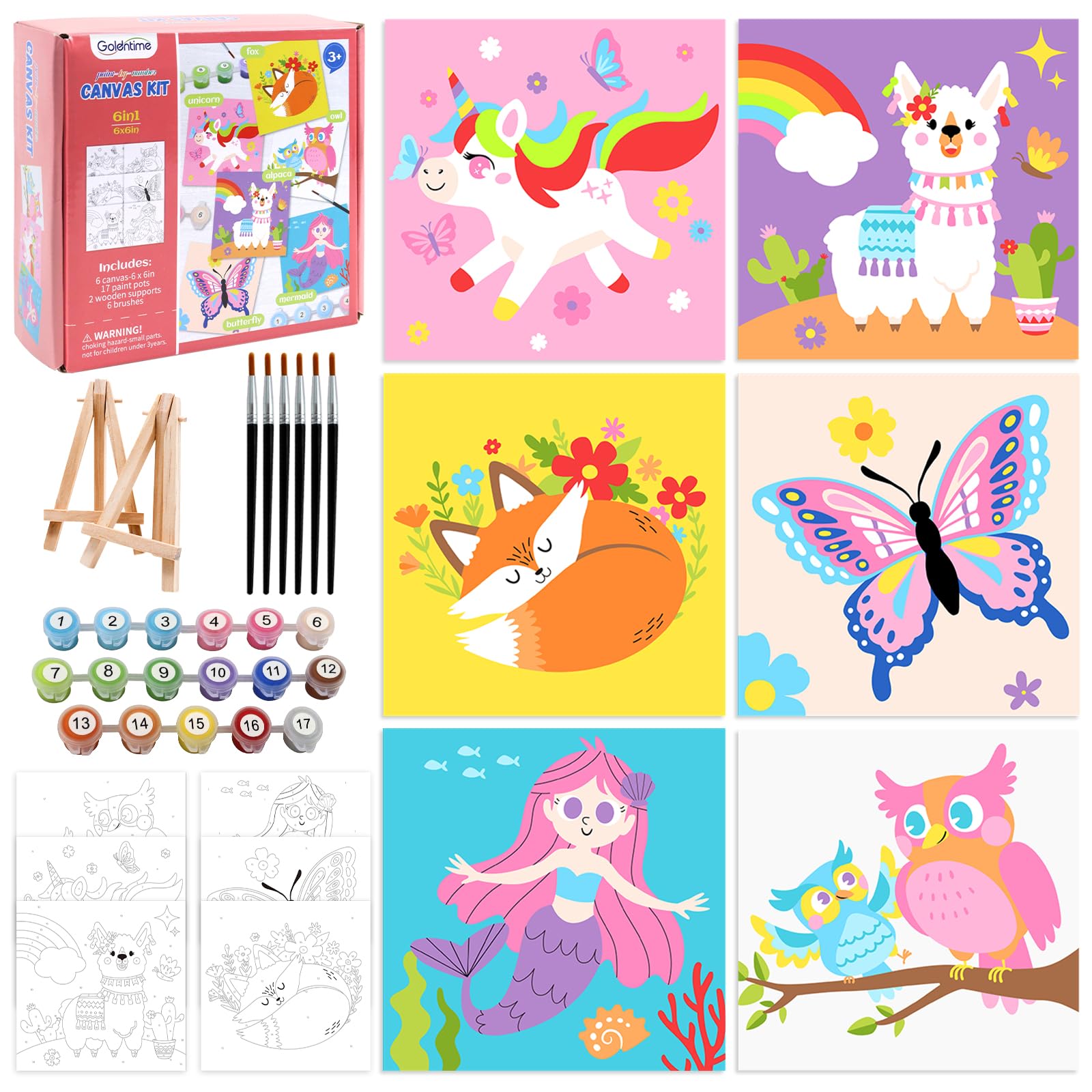 goldentime 6-Pack Easel
