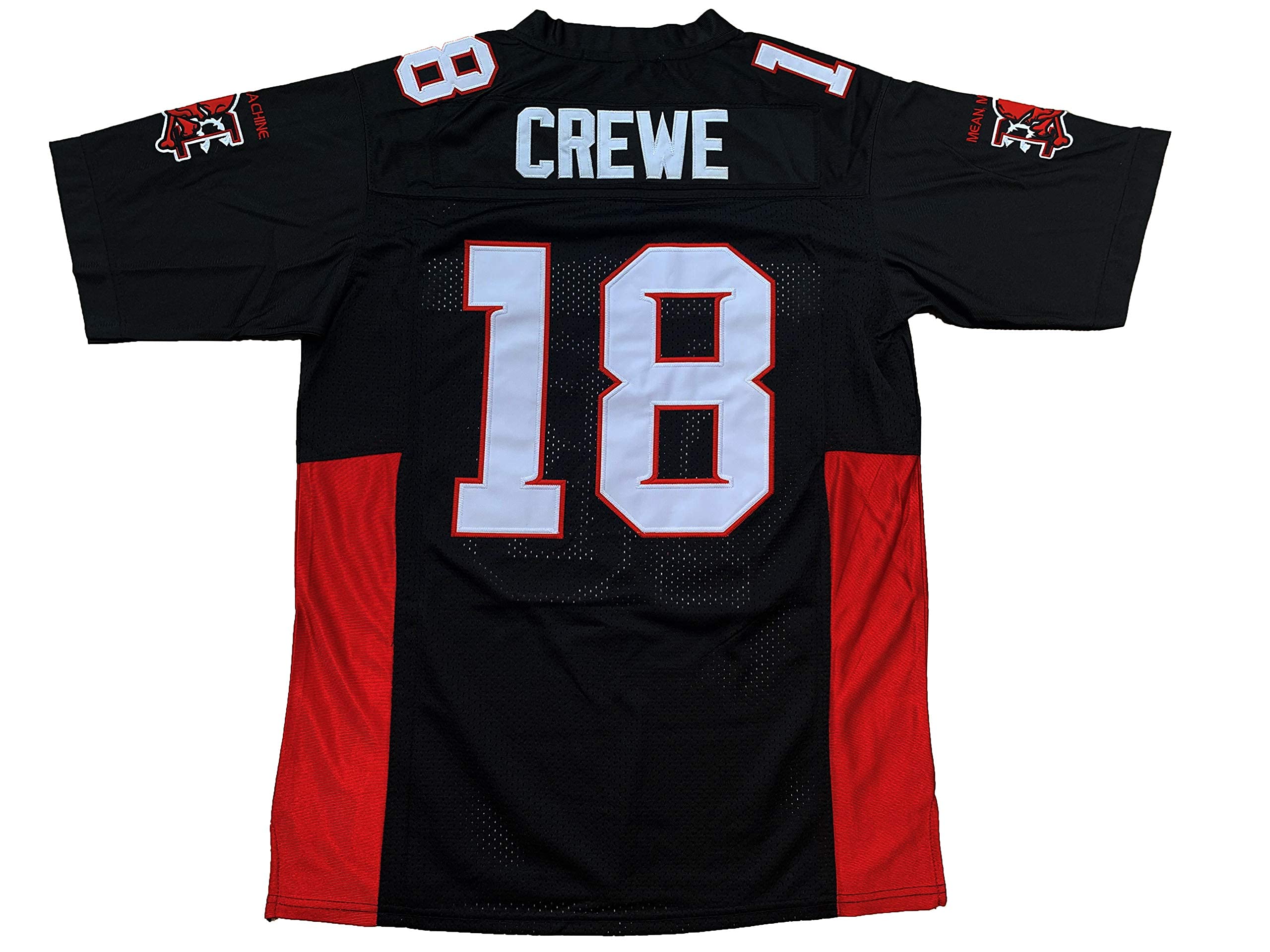 Men Mean Machine 18 EJ Paul Crewe The Longest Yard Movie Football Jersey Stitched Black S-XXXL