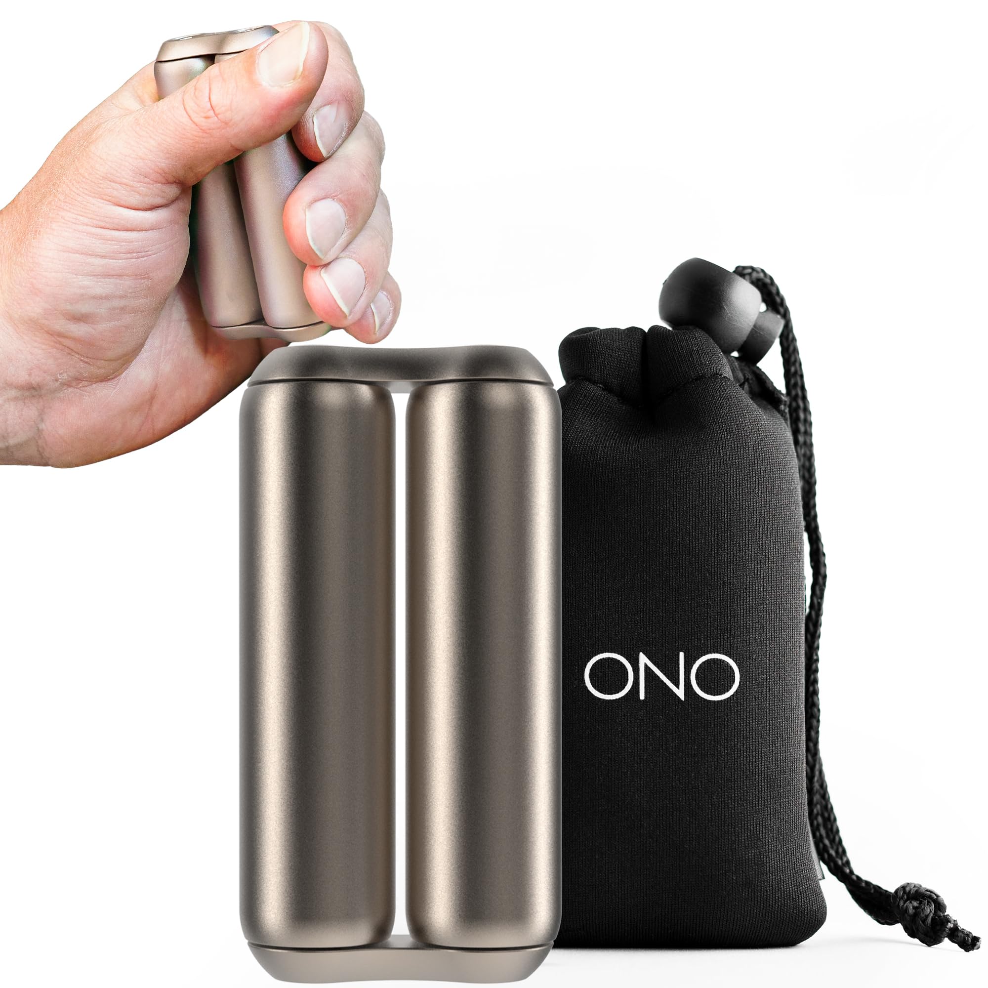 ONO Roller - Handheld Fidget Toy for Adults | Help Relieve Stress, Anxiety, Tension | Promotes Focus, Clarity | Compact, Portable Design | Full Size Titanium