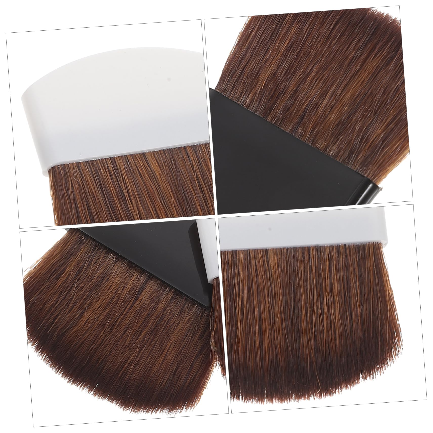 Brocha de Maquillaje Portátil para Rubor, Base, 2 Piezas