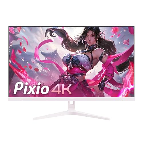 Pixio PX32U Wave Pink 32 inch 144Hz Refresh Rate 4K 3840x2160p Resolution Fast IPS Panel 1ms GTG Response Time 4K Gaming Monitor with Adaptive Sync - 32 inch - 144Hz 4K 2160p - Pink