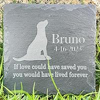 Vista 6 de Regalo de piedra conmemorativa para mascotas, marcador de tumba de jardín, lápida de condolencias de mascotas, lápida conmemorativa de gatos