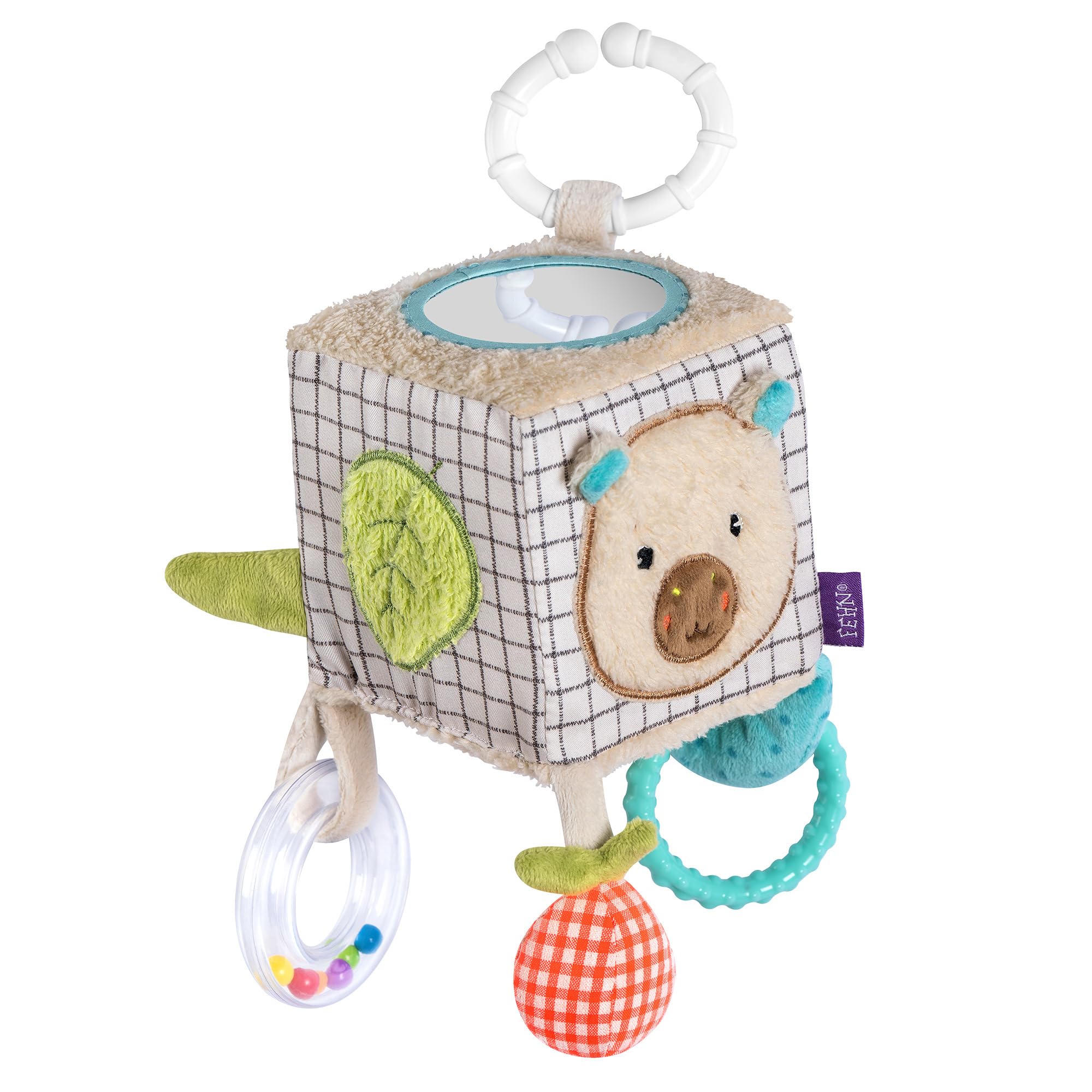Fehn Activity Cube Capybara Clara - Baby Motor Skill Development Toy