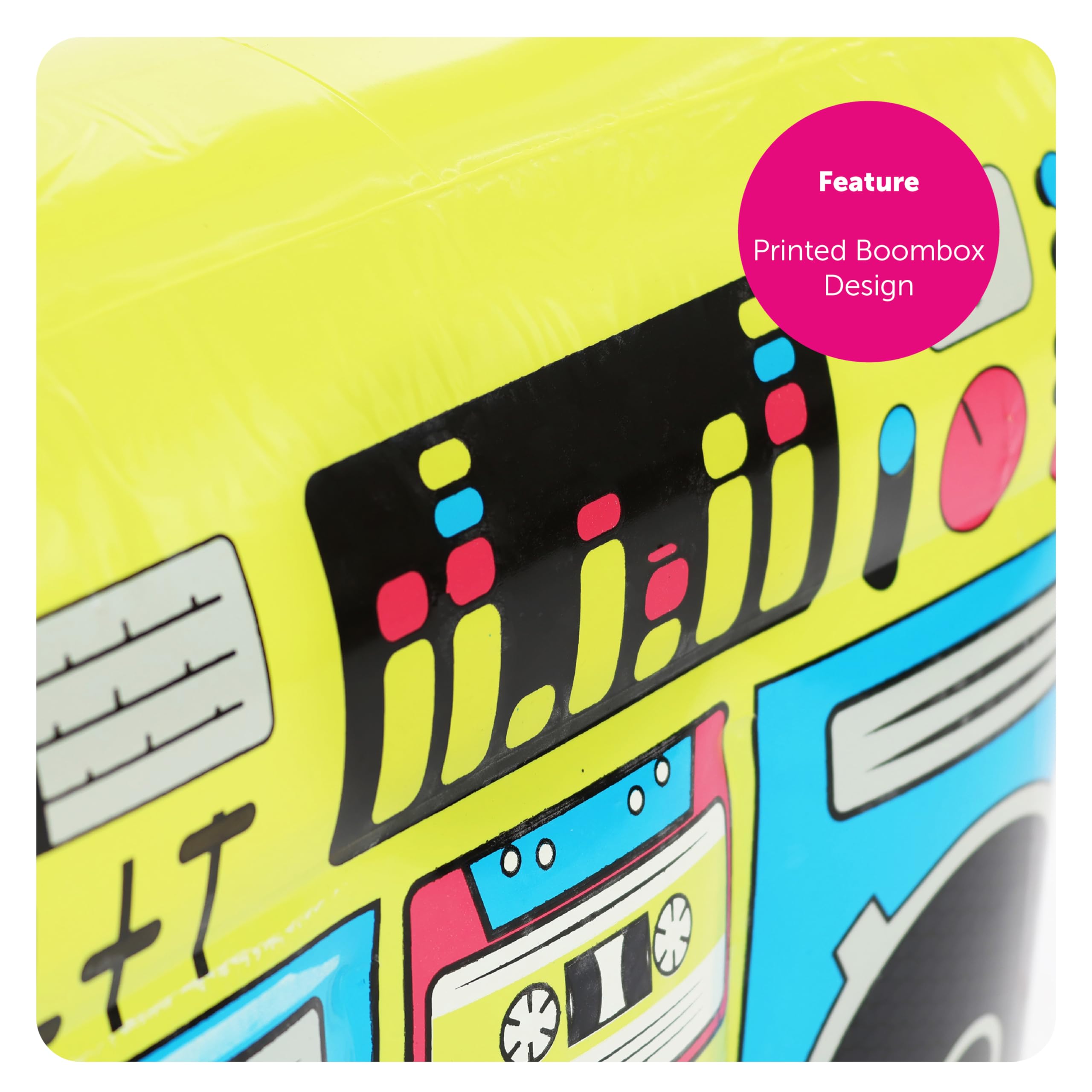 Aomig Accessoires Gonflables Rétro 80-90 – Radio, Téléphone, Micro – Déco Fête Hip Hop Disco