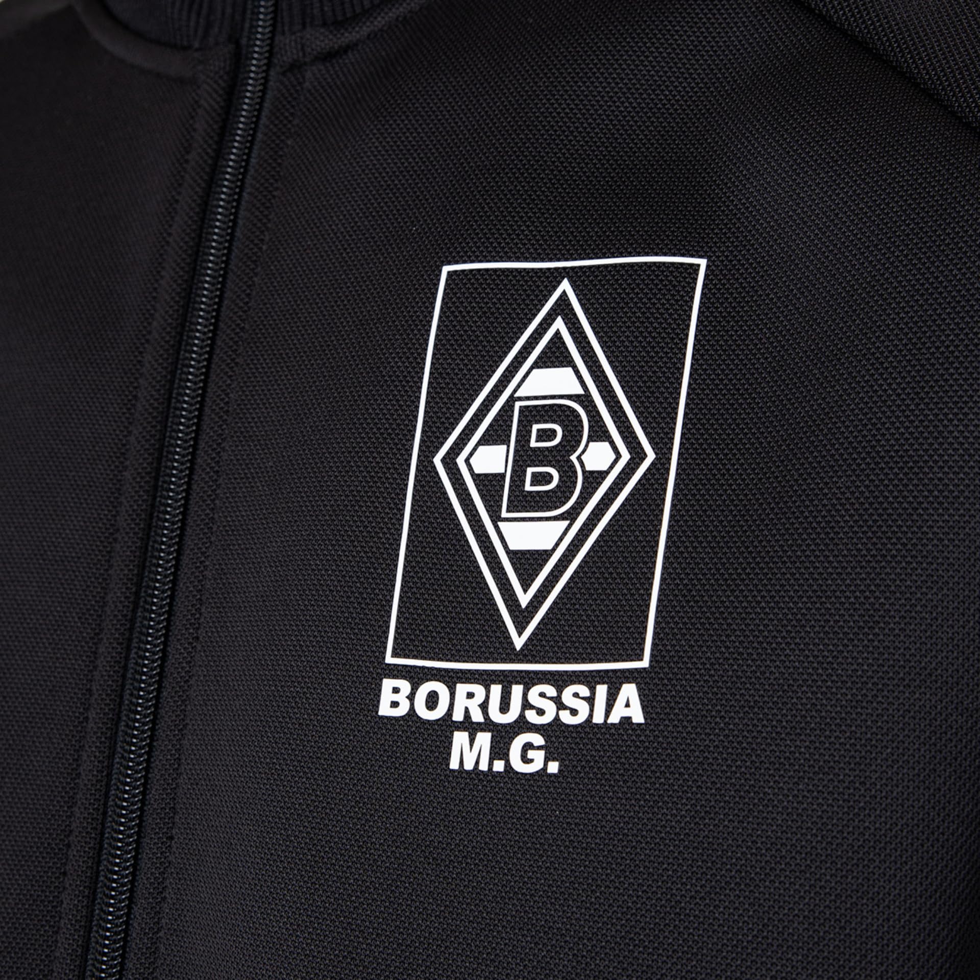 PUMA T7 Trainingsjacke Schwarz x | Borussia Mönchengladbach | Sportjacke mit Vereinslogo