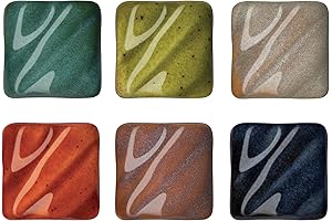 AMACO Potter's Choice High Fire Glazes Class Pack Set 3 for Professionals and Beginners