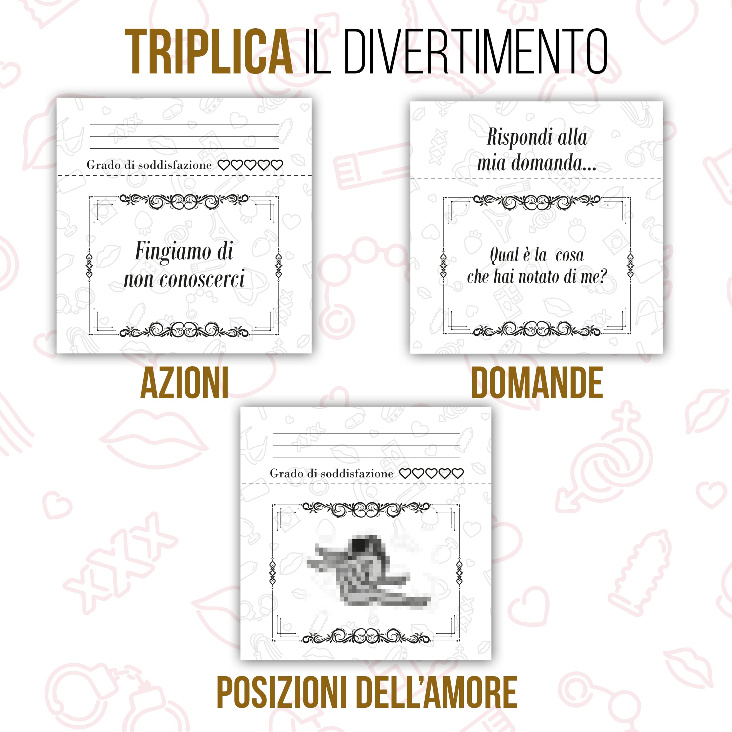 KAÏDENSÏ Idee Regalo San Valentino per Lui 2026-52 Coupon dell’Amore per Lui Lei