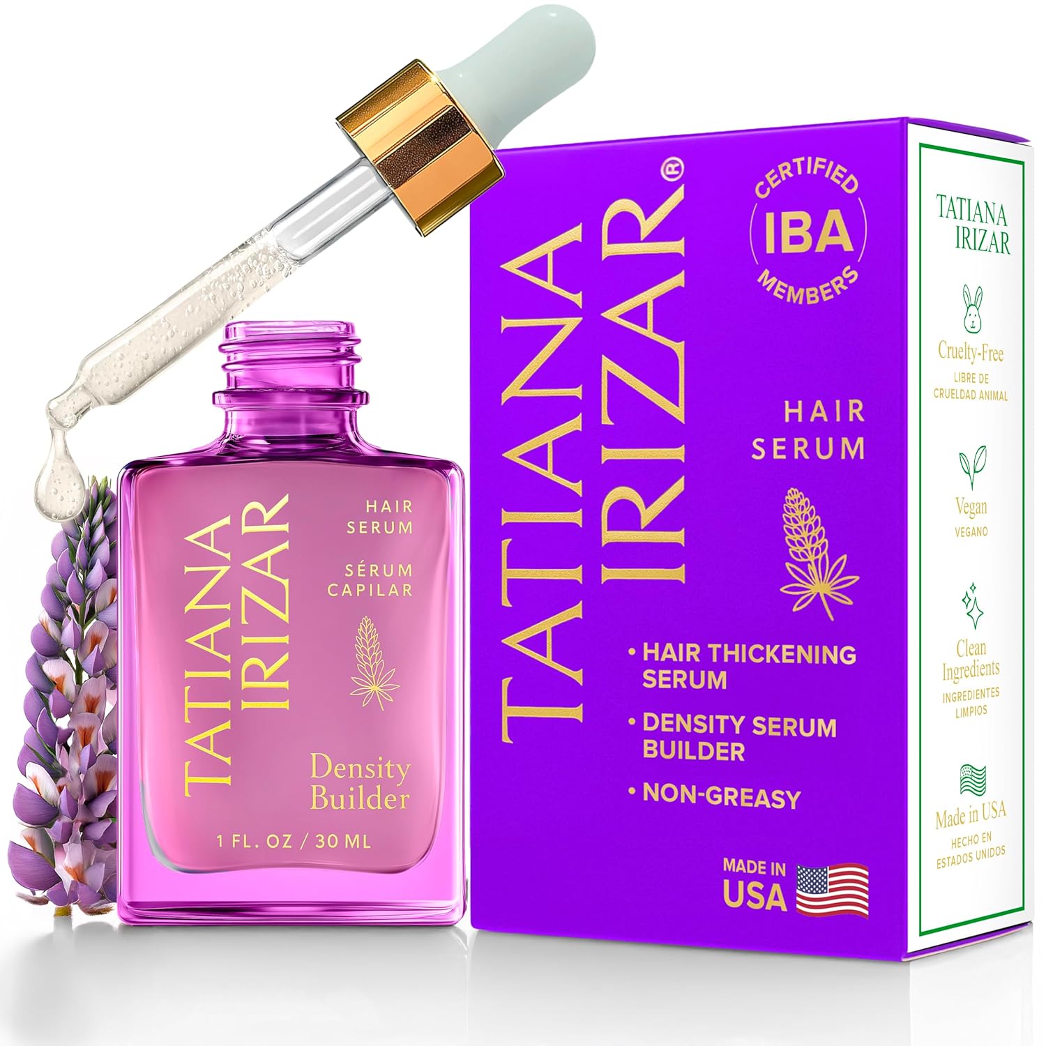Hair Thickening Serum – Hair Density Serum Builder for Women Made in USA 30ml – Clinically Proven Scalp Treatment Non-Greasy – Natural Biotin, Argan & Pea Peptides – For Thinning, Fine or Damaged Hair Hair Thickening Serum – Hair Density Serum Builder for Women Made in USA 30ml – Clinically Proven Scalp Treatment Non-Greasy – Natural Biotin, Argan & Pea Peptides – For Thinning, Fine or Damaged Hair