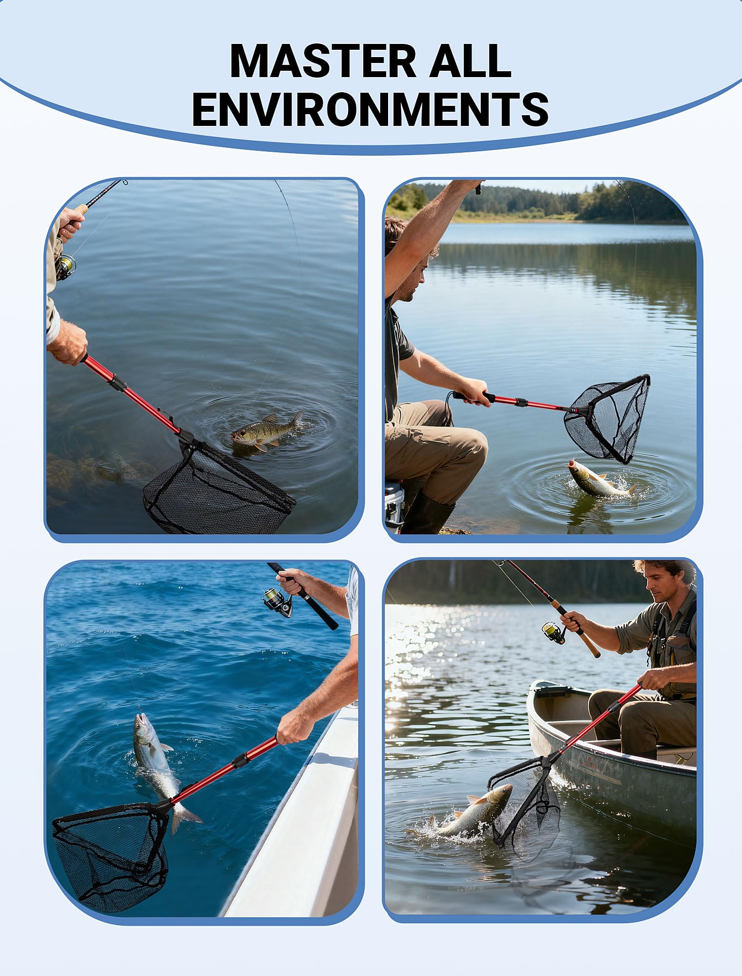 Floating Fishing Net - Tangle-Free & Portable -7 Floating Fishing Net - Tangle-Free & Portable -7