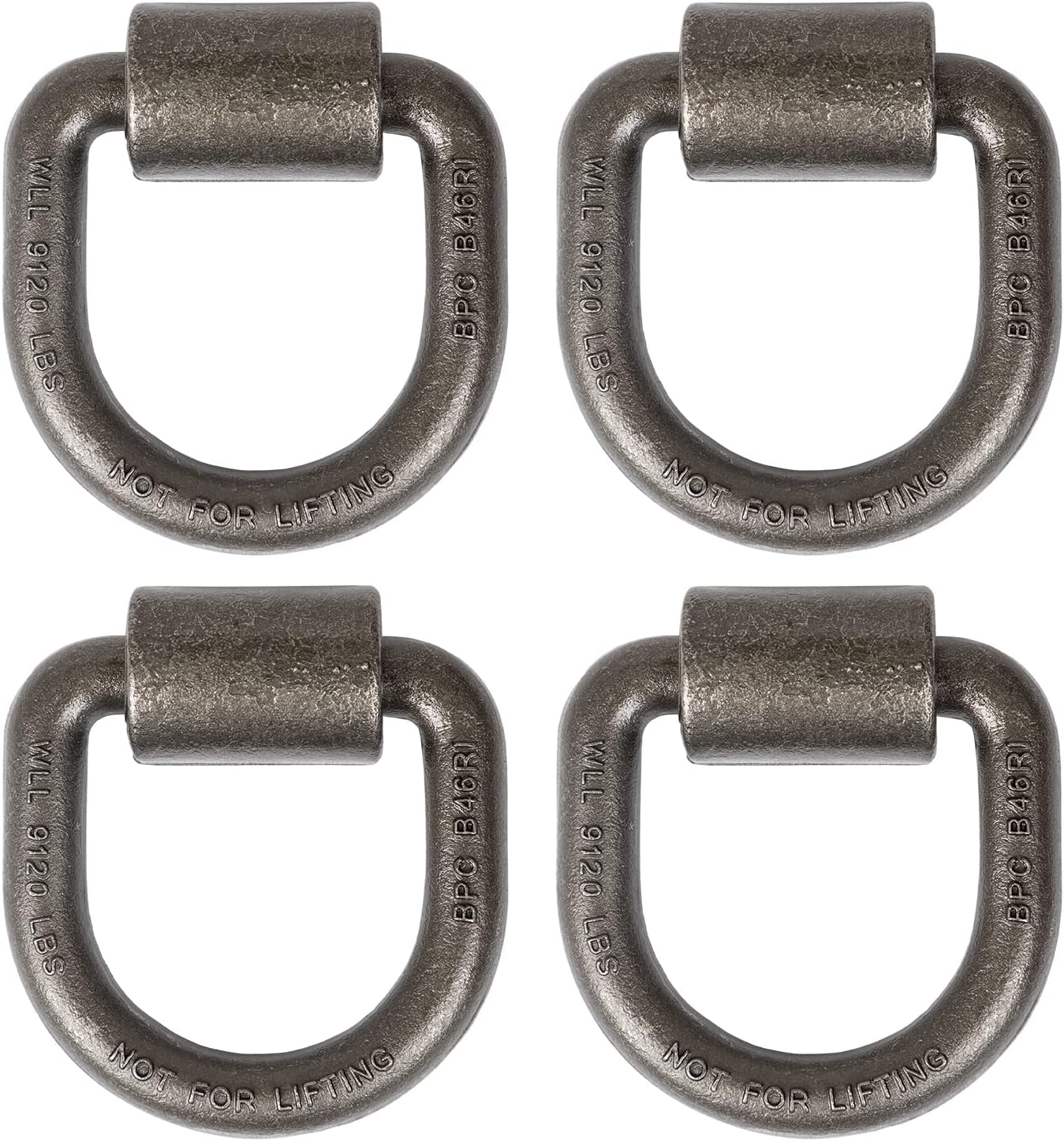 Buyers Products 3/4 inch D-Ring with Weld-On Bracket, 4 Pack