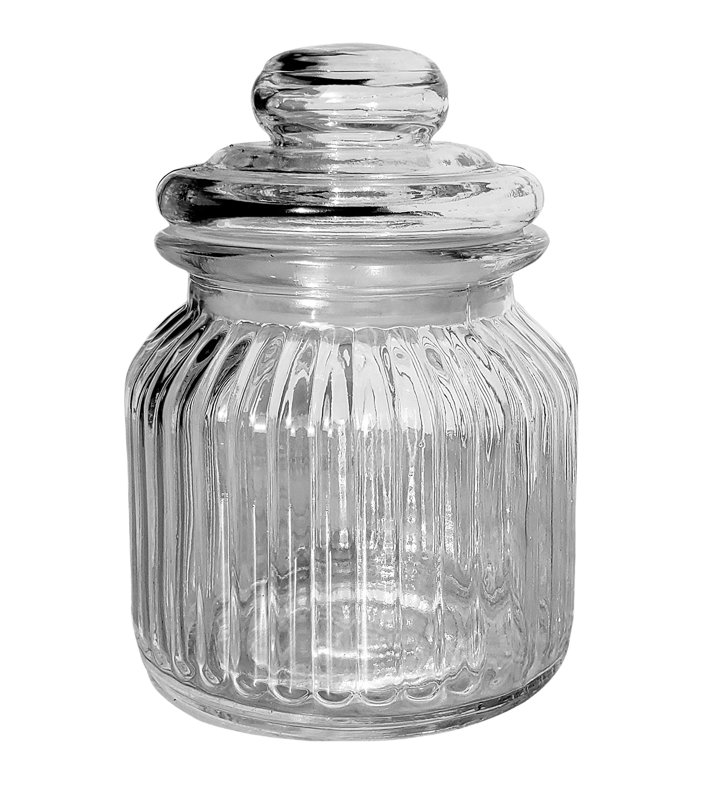 Pure Source India Glass Storage Jar - 700 Ml, 1 Piece, Transparent