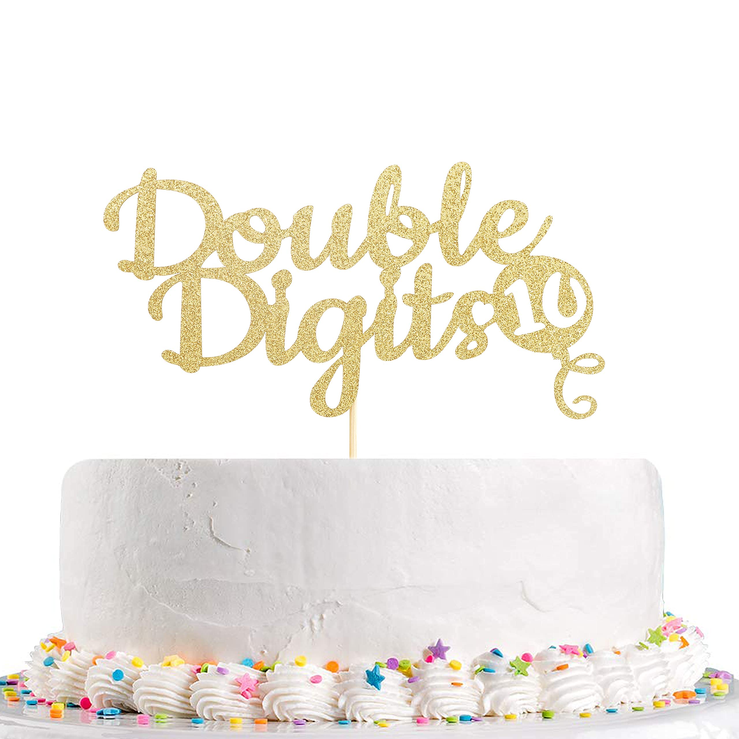 Buy Festiko®Happy 10th Birthday Cake Topper Double Digits Cake Topper