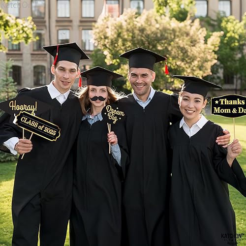 Vista 26 de KatchOn, Accesorios para cabina de fotos de graduación 2025 – Paquete de 21 Accesorios de fotos de graduación 2025 para decoraciones de graduación