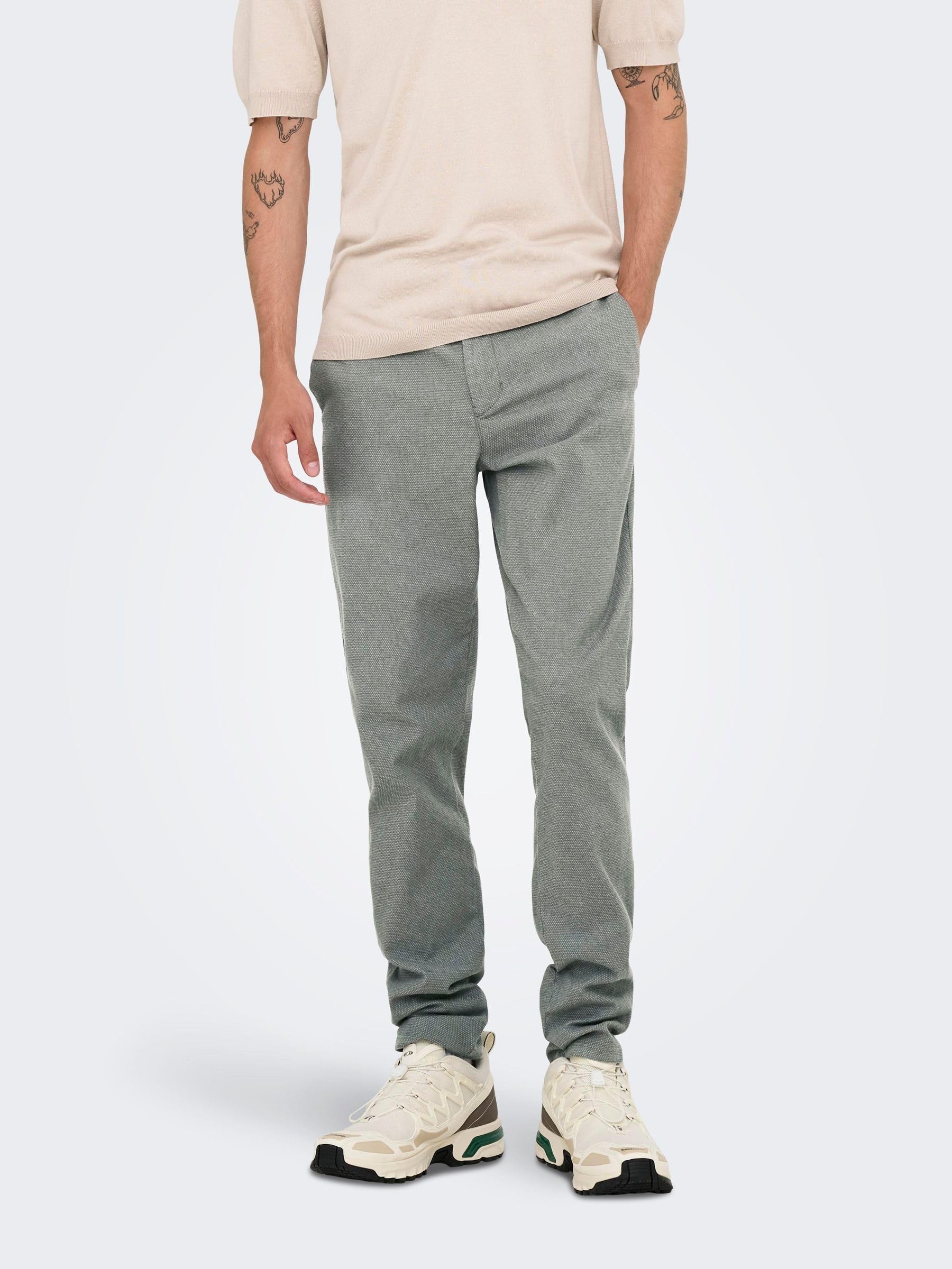 Only & Sons ONSMARK PETE Slim Dobby 0058 Pant NOOS – Bild 2