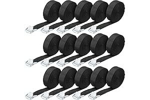 Adjustable Cargo Tie Down Straps Upgraded with Cam Buckle Luggage Straps for...