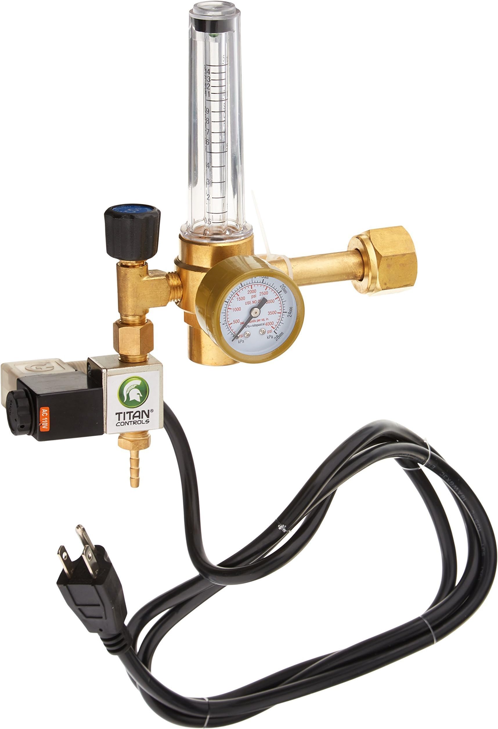 Titan Controls CO₂ Regulator - Compatible with Titan Controls CO₂ Controllers and Other CO₂ Controllers, For Gardens