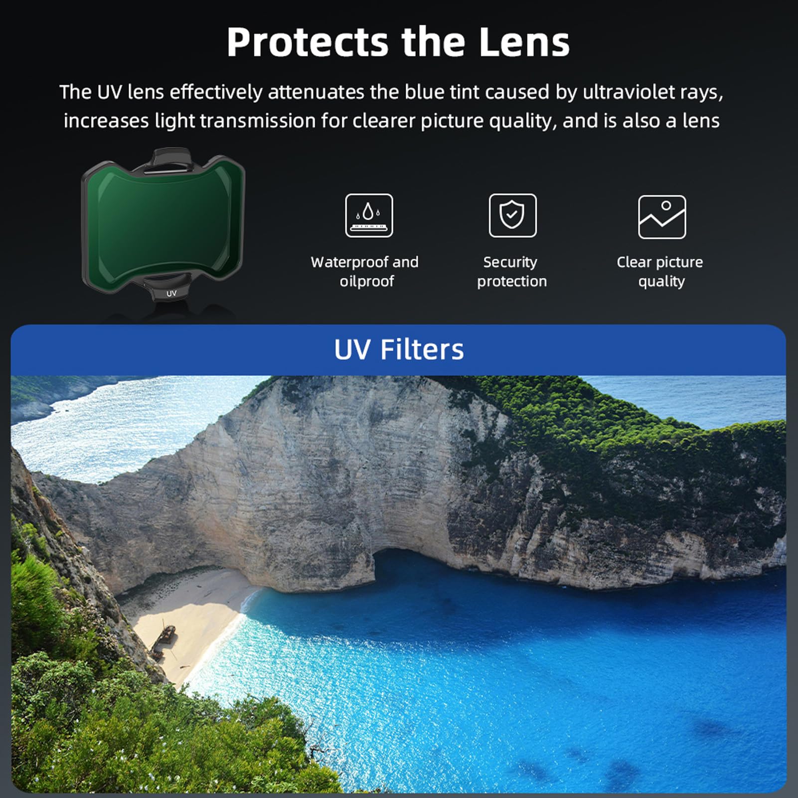 Avata 2 Drone Filters Kit UV CPL ND, Filtri UV e Polarizzatore a Scatto e Filtri a densità Neutra Filtri per Lenti Drone, per Accessori Drone Avata 2 (filtro UV CPL ND8 ND16 ND32