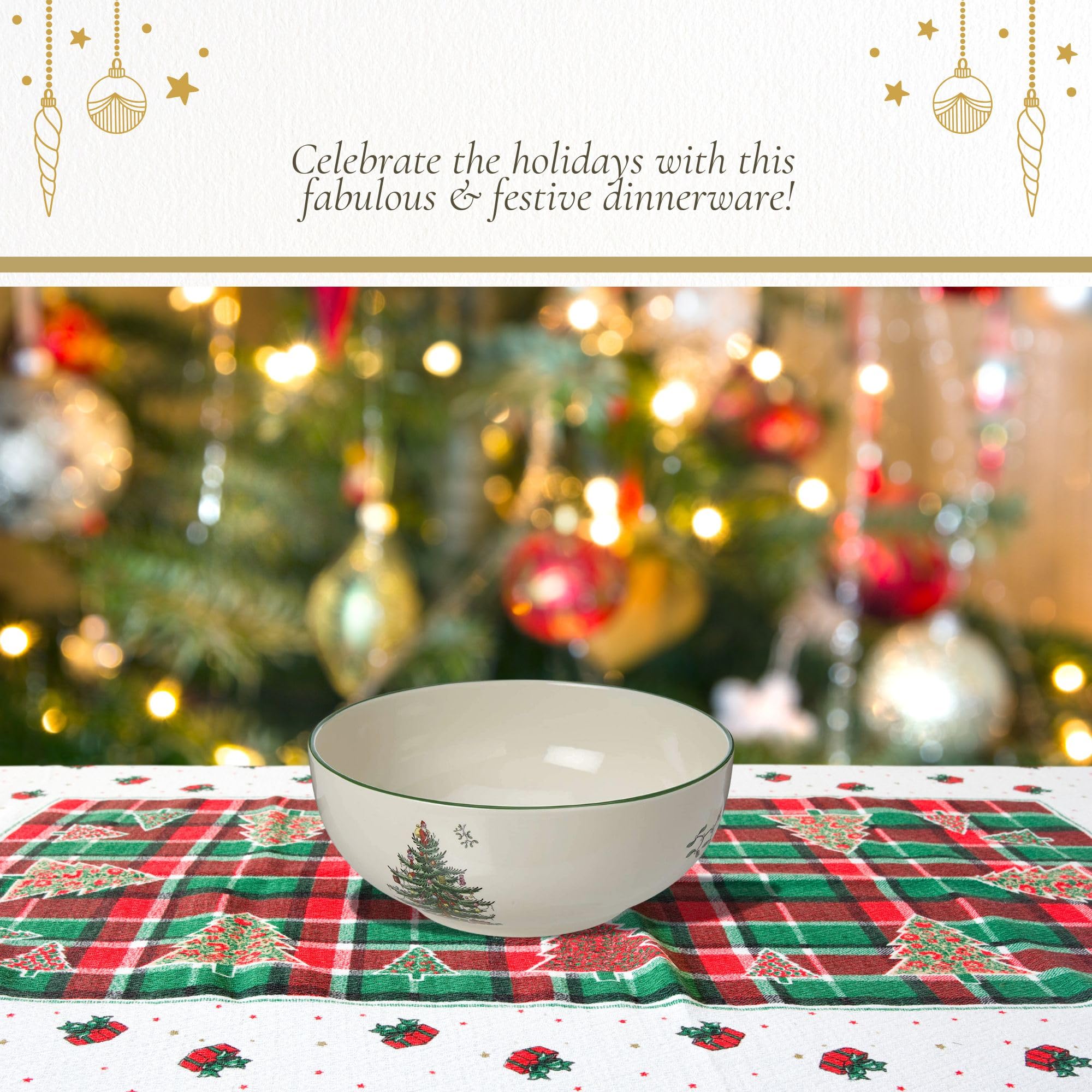 Spode - Collection Sapin De Noël – Serveur Tartan à 2 étages