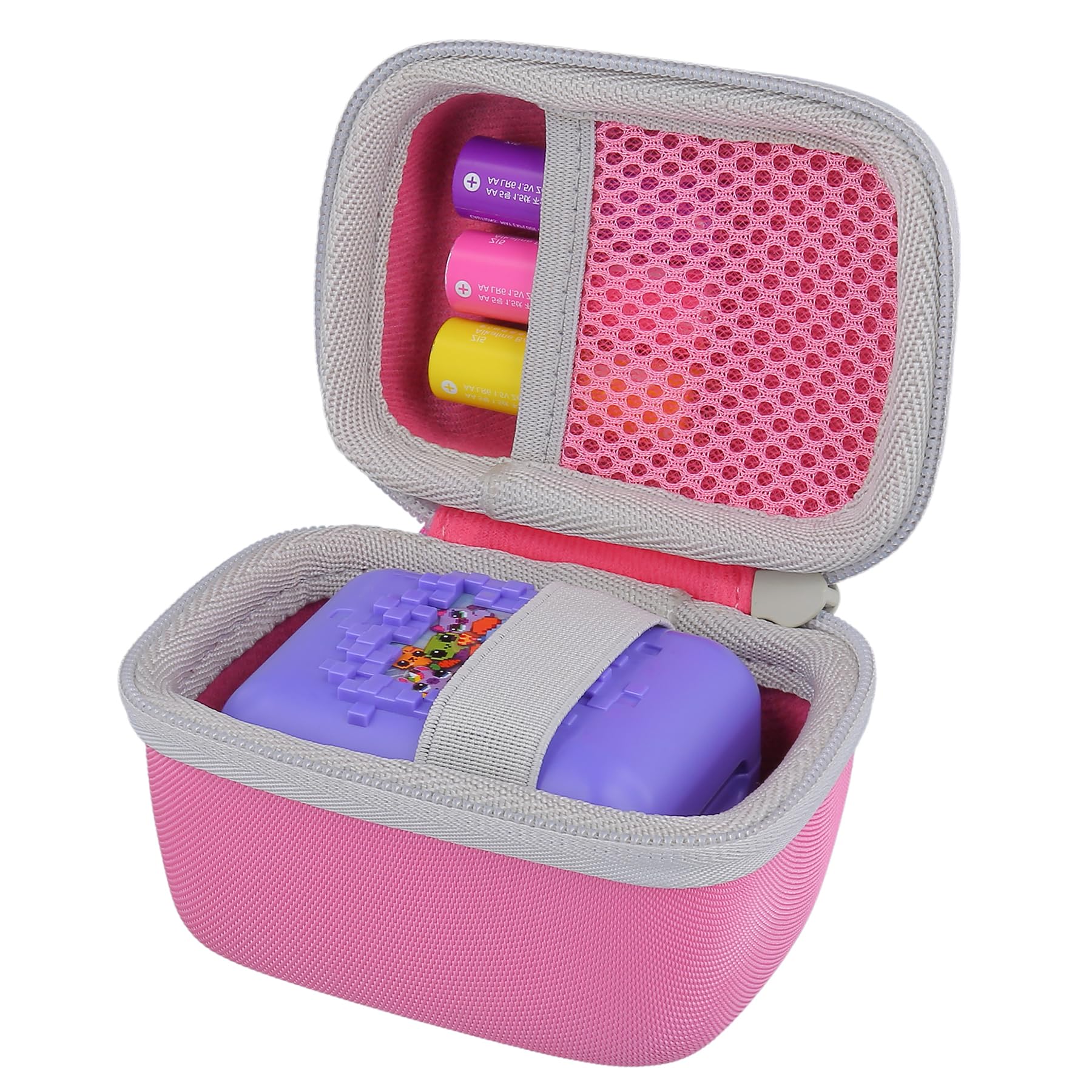 Hard Case Compatible with Bitzee Interactive Toy Digital Pet and Case Protective Storage Holder for Bitzee Virtual Electronic Pets Accessories (Pink Case),(Case for Bitzee)