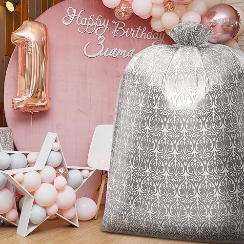 Miniatura 7 de Teling 2 piezas de bolsas de regalo para bicicleta jumbo de 80 x 60 pulgadas, bolsas de plástico gigantes, bolsas de bicicleta extragrandes para