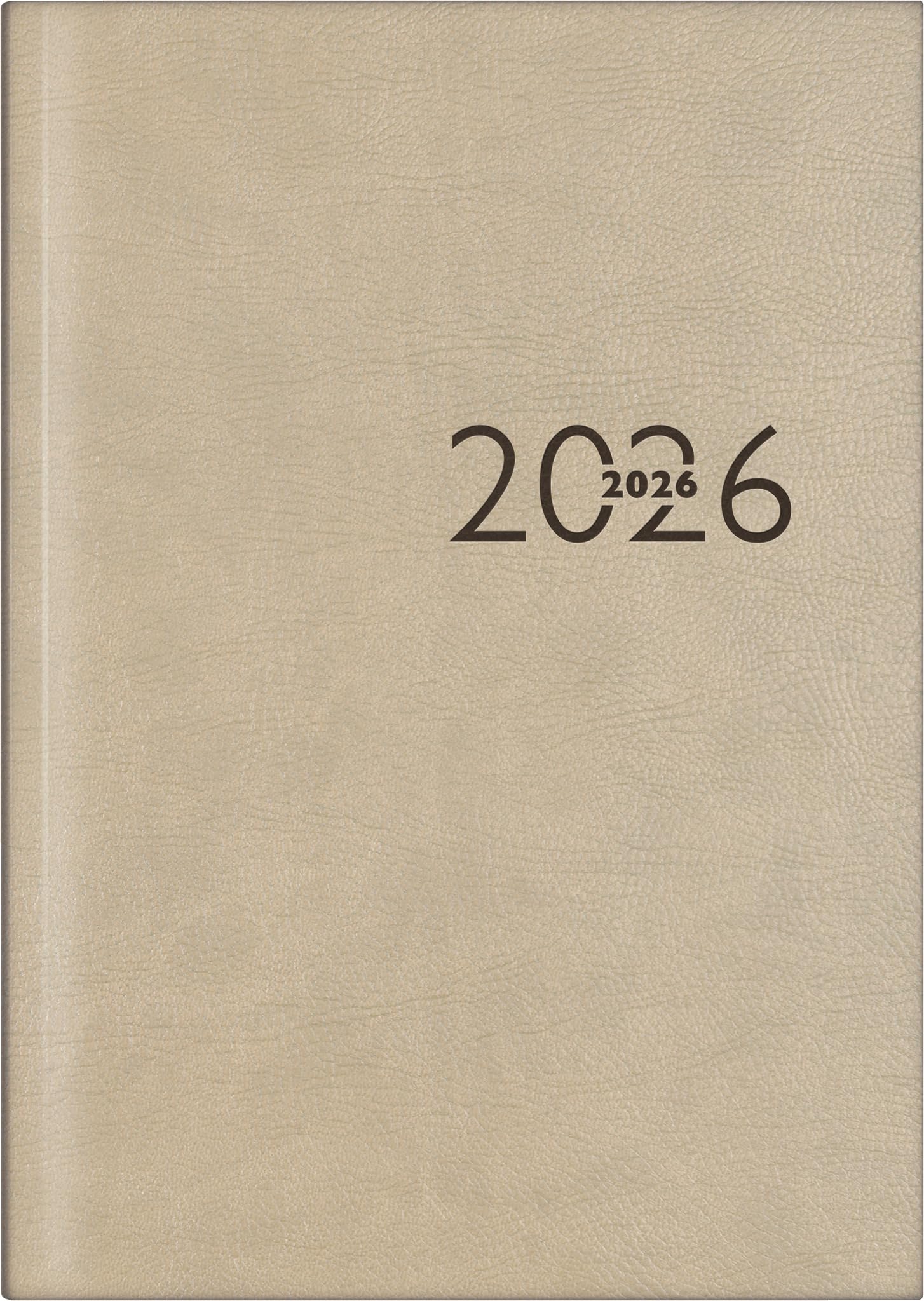 rido/idé Buchkalender Mod. studioplan int. 2026 | 168×240 mm, Kunstleder, grau