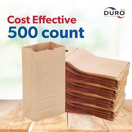 Miniatura 3 de Duro ID # 18412# SOS Bolsa, 40# 100% reciclado natural Kraft, 500unidades