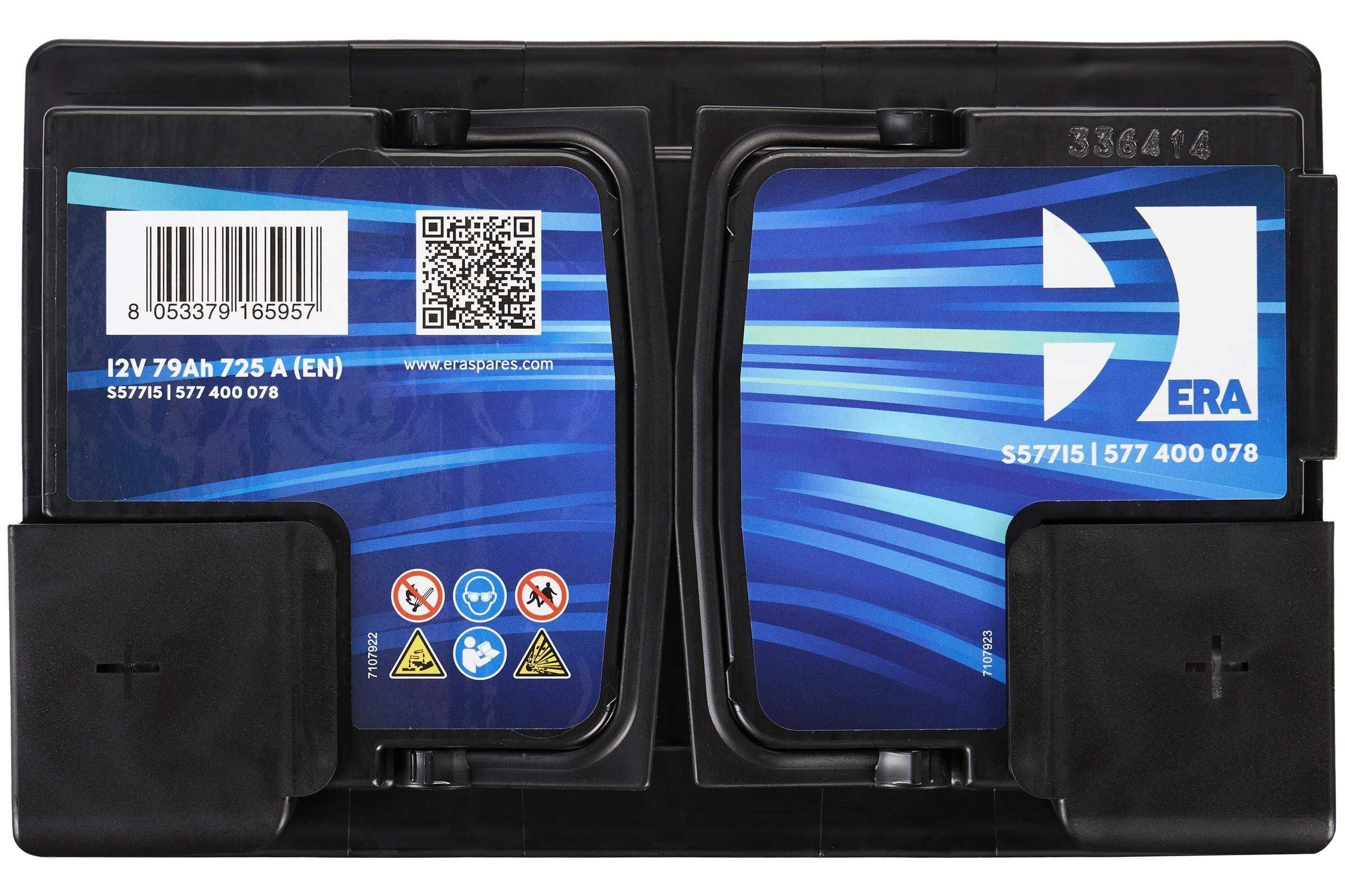 ERA Batería 77, Ah 780, A/EN S57715 L 278mm B 175mm H 190mm Compatible con VW Polo V Hatchback 6R1, 6C1 Golf 7 Hatchback 5G1, BQ1, BE1, BE2 Passat B8 Variant 3G5, CB5, PEUGEOT 208 I Hatchback CA, CC