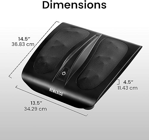 Miniatura 8 de HoMedics Masajeador de pies Shiatsu de triple acción con calor 18 nodos de masaje con controles de dedos del pie gran regalo