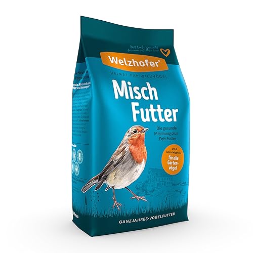 Welzhofer Vogelfutter Mischfutter mit Fettfutter 10kg - Gesunde Mischung für