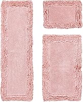 Vista 12 de Better Trends Alfombras en forma de corazón de 30 pulgadas, 100% algodón, suave, antideslizante, lavables, absorbentes de agua, para la entrada