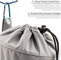 Vista 3 de Soporte de malla para colgar la ropa en el exterior, ventilación y resistencia a la humedad, múltiples métodos de colgar, bolsa de alfiler de ropa