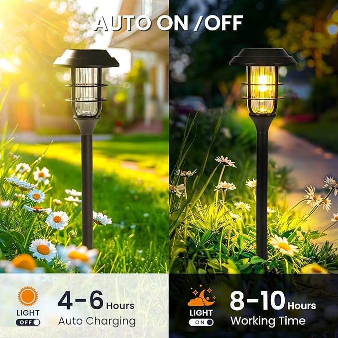 Overall, the GIGALUMI Solar Garden Decor Lights provide an easy and affordable way to enhance the beauty of your outdoor space. With their solar-powered design, waterproof construction, and warm white LED lights, these lights are a practical and stylish addition to any yard or garden. Add a touch of ambiance to your outdoor space with these pathway lights from GIGALUMI. Description by ChatGPT.