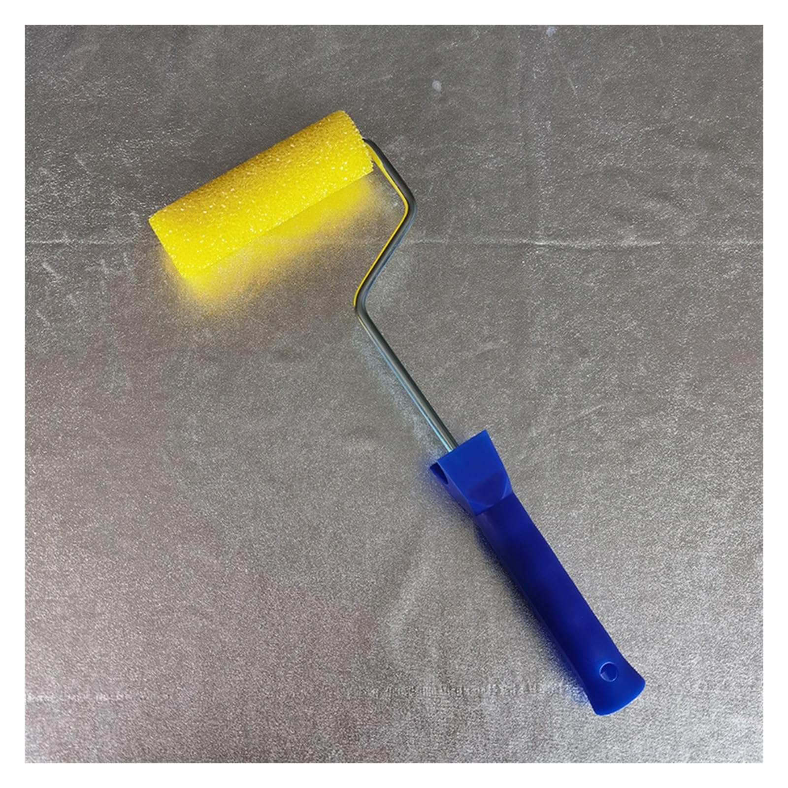 Juego de 5 unidades de cepillos rodillos de espuma de 4 pulgadas, 5 unidades + mango, 1 unidad, rollos de pintura texturizados for decoración de paredes, cáscara de naranja de poliéster cuicui