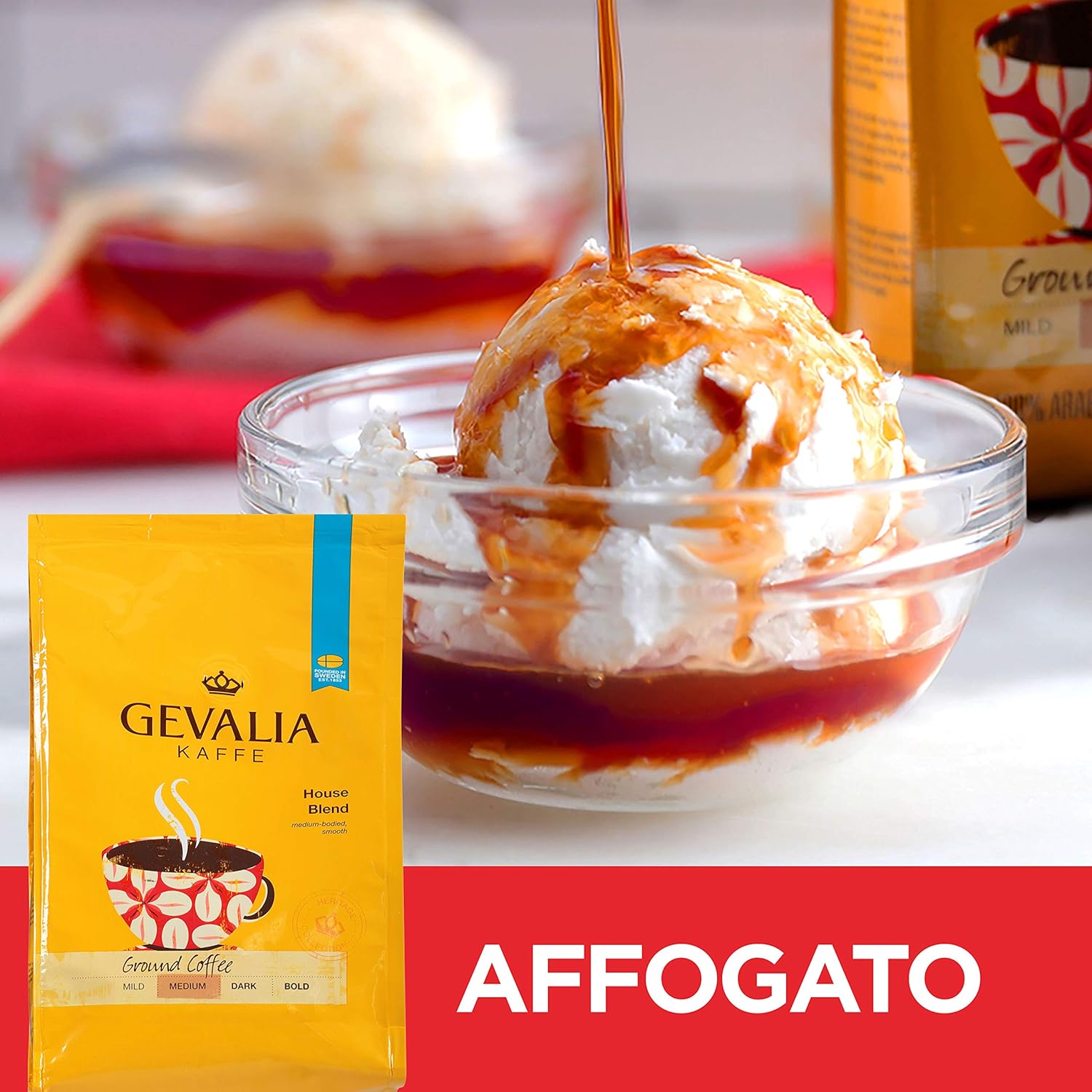 Gevalia Medium Roast Ground Coffee (20oz Bag) (Pack of 2)