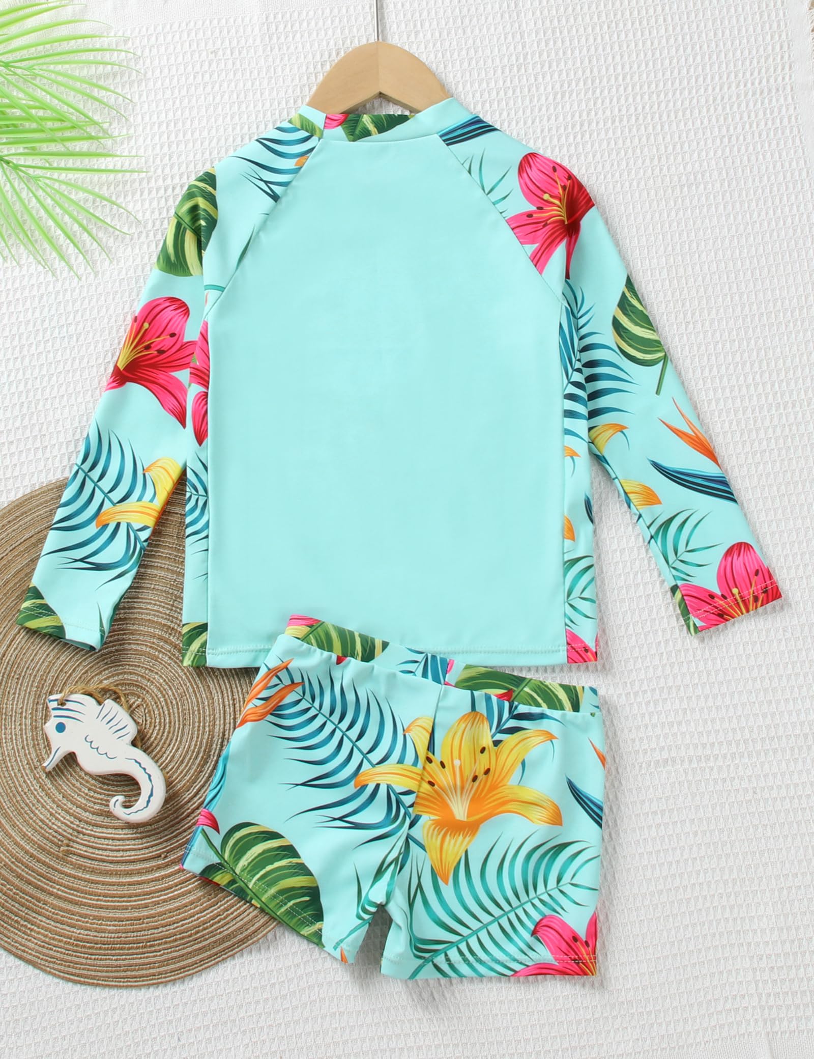 Traje de baño de 2 piezas para niñas de 3 a 10 años