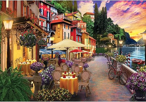 Anatolian Puzzle - Lake Como, Rompecabezas de 2000 piezas, #3944