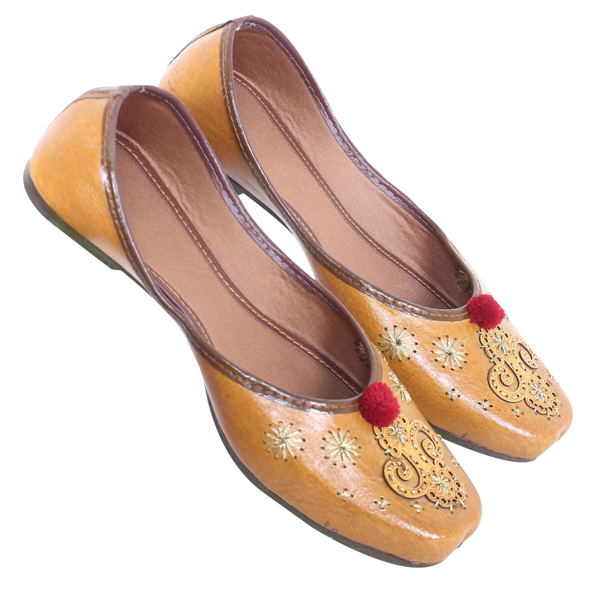 Casual Brown Rajasthani Juti's Mojari Jutti's for Women-image-43