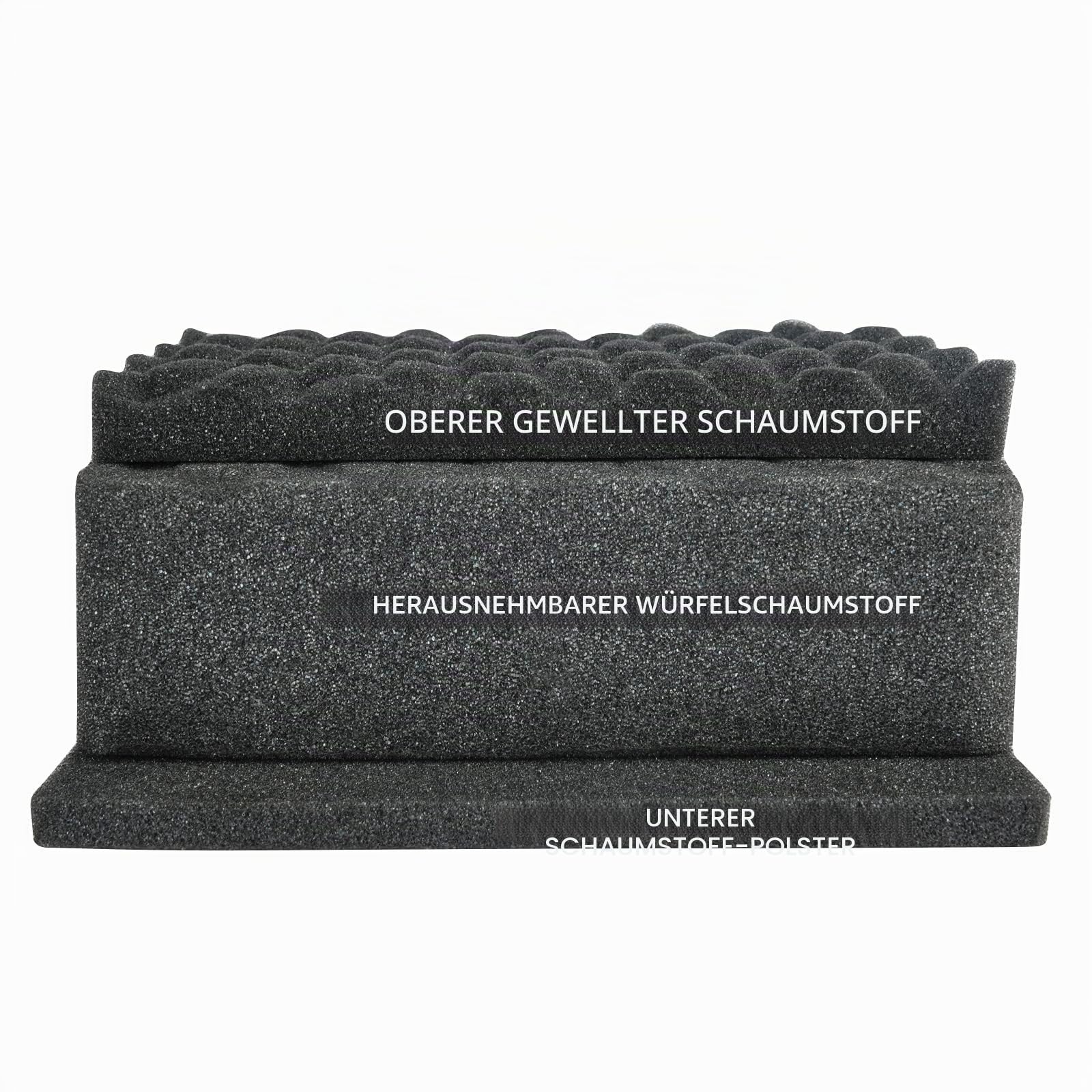 MEIJIA Wasserdichter Hartschalen-Kamerakoffer,Verstellbar anpassbare Schaumstoff-Innenlage,ideal für Drohnen, Kamera, Ausrüstung, Pistolen,47cm × 35.7cm × 17.6 cm,Schwarz
