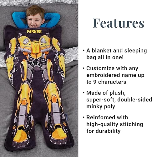 Miniatura 4 de Blankie Tails Transformers - Double-Sided Minky Fleece Blanket Machine Washable Fun No Zipper Wearable Blanket for Kids