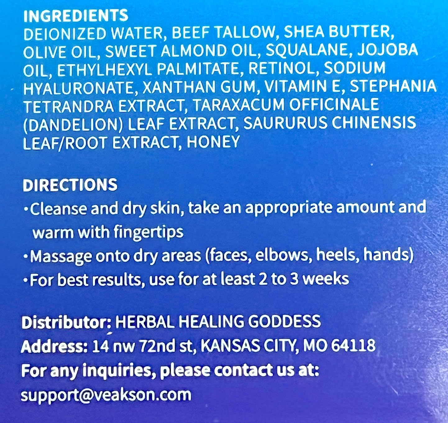 veakson Men's Beef Tallow for Skin, Organic Whipped Grass Fed Tallow and Honey Balm with Anti-Aging Retinol & Hyaluronic Acid, Mens Skin Care Face Cream Moisturizer, Reduces Wrinkles Lines, Unscented, 3.5 OZ