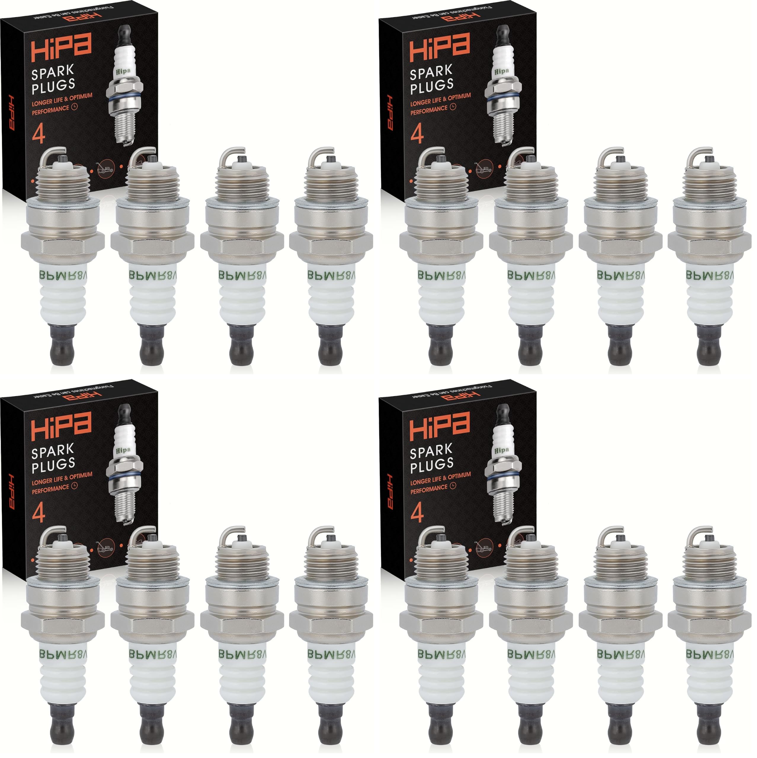 Hipa BPMR8Y Spark Plug for NGK 2218 BPM8Y Echo 15901019830 A425000000 Champion RCJ8Y TORCH L8RTC (Pack of 4)