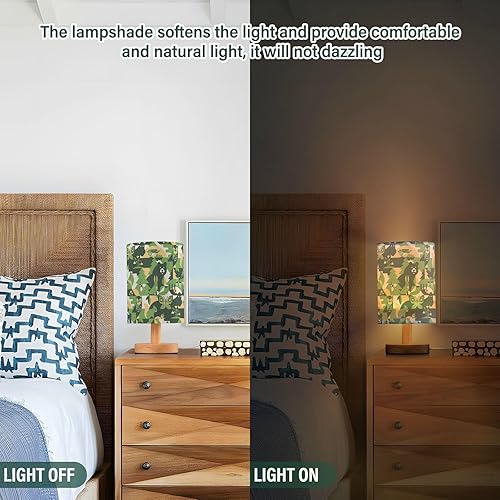 Miniatura 5 de Nightstand Lamps Desk Lights Modern Abstract Forests Animals Camouflage Table Lamp for Kids Bar