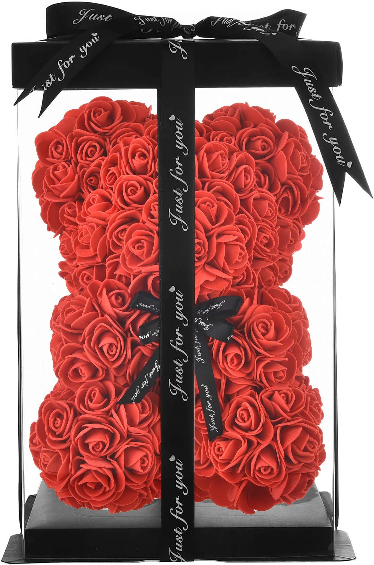 Mia Milano Rose Box with Red Infinity Rose I Gift Box with One Real