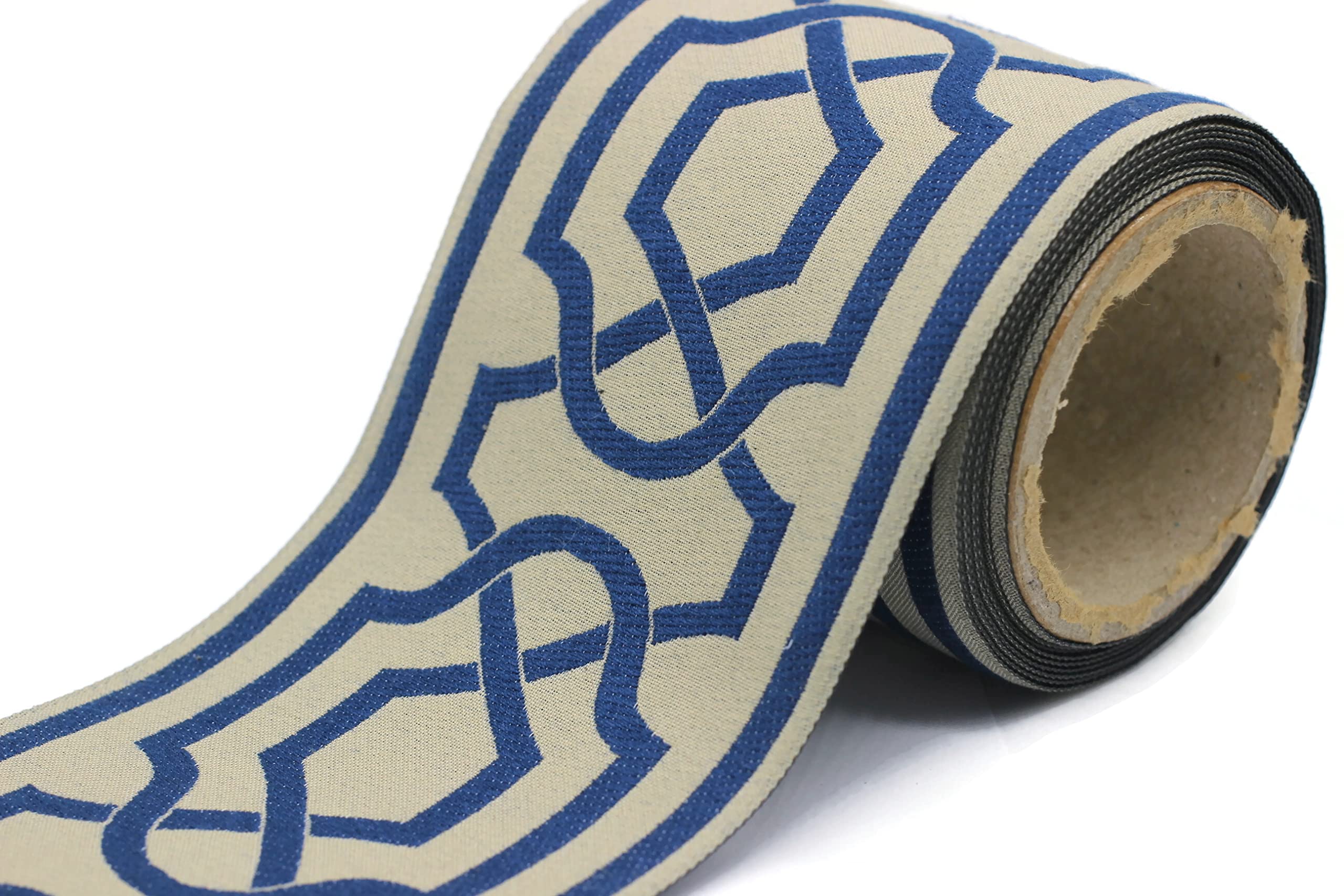 3.5 Meters Jacquard-Band für Vorhänge, Gardinen, Gardinenband, 10 cm, V6 173