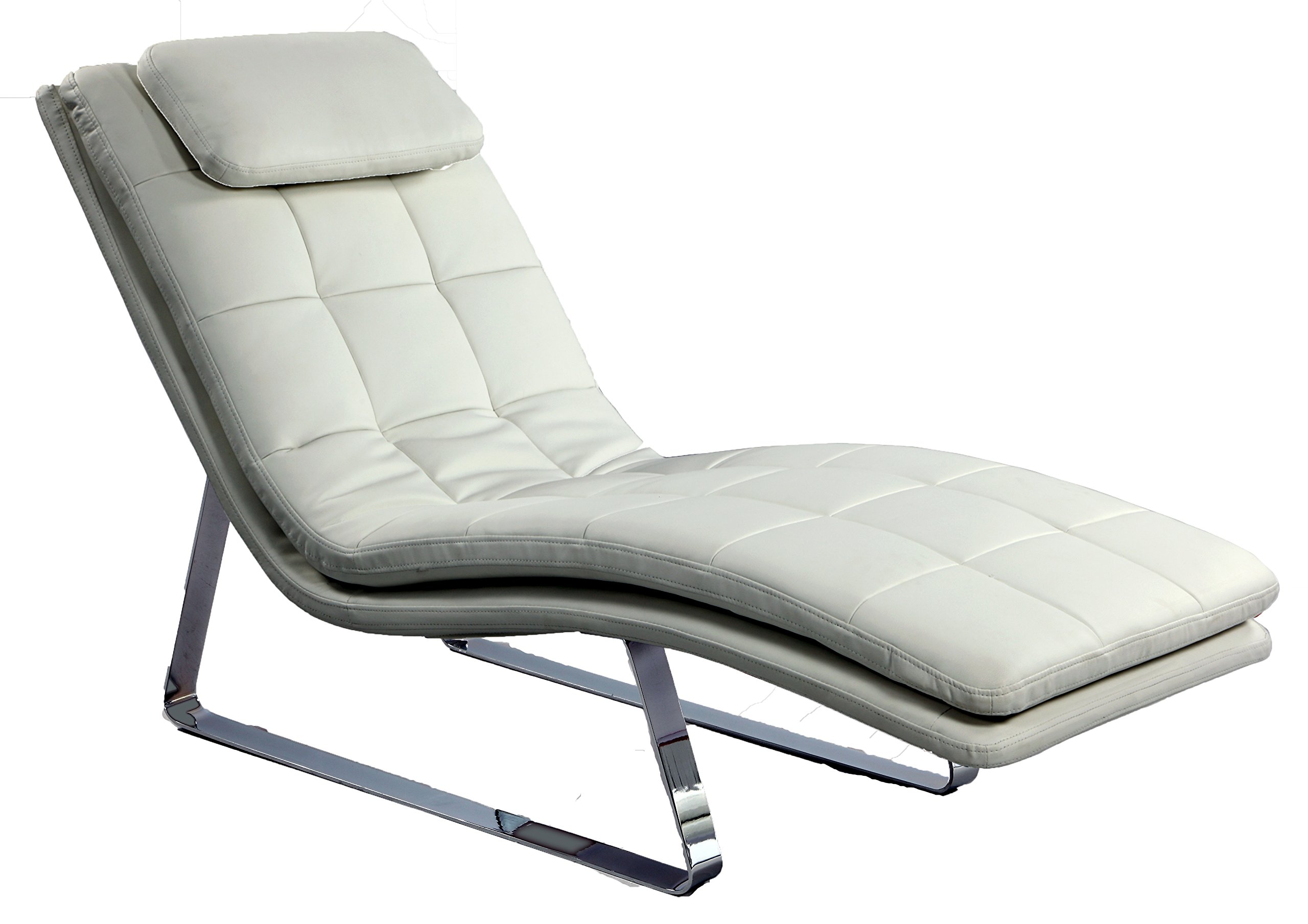 Corvette Chaise Lounge, White