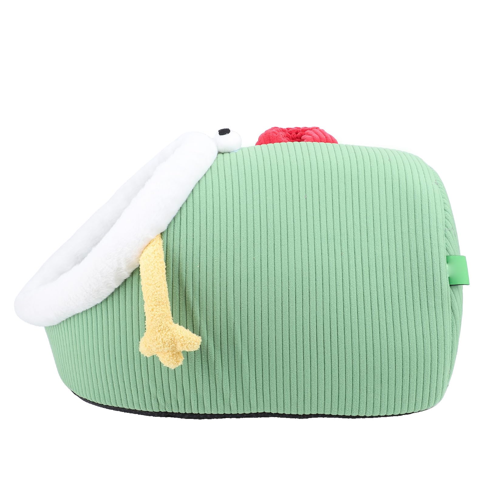 SIXRUN Cama Cueva para Gatos, Casa Semicerrada con Aislamiento Cálido para Perros Pequeños y Gatos, Terciopelo de 22,44x15,75x12,20 Pulgadas