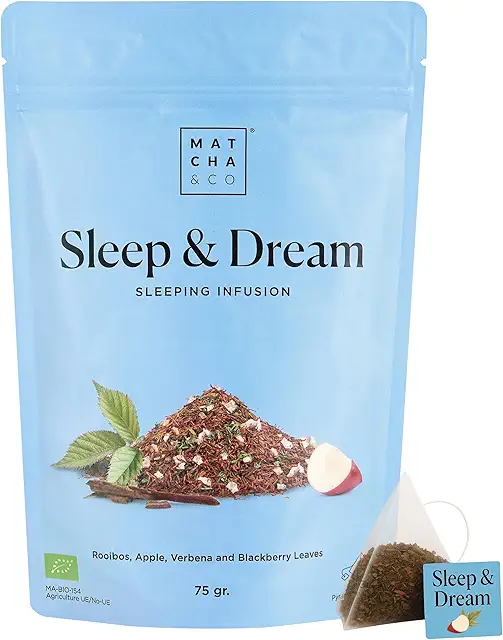 Infusión Sleep & Dream Matcha Tea: Rooibos, Manzana, Verbena para Dormir
